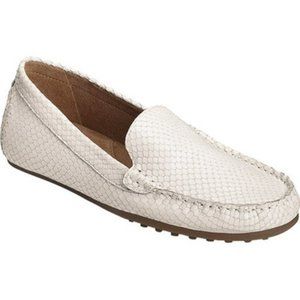 Women's AEROSOLES 8M Overdrive Leather Driving Loafers Flexible Over Drive